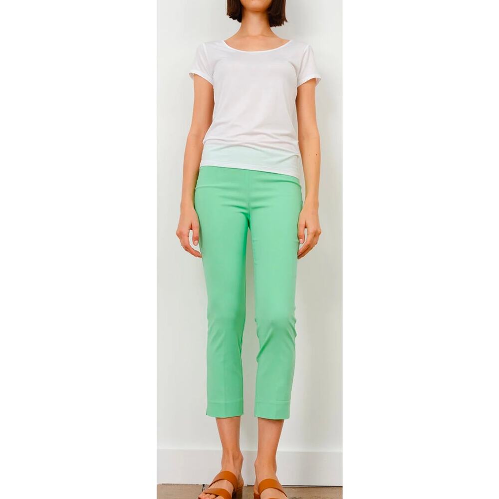 Avenue Montaigne Brigitte Signature Mint Pants Womens 00 Cropped Straight Leg